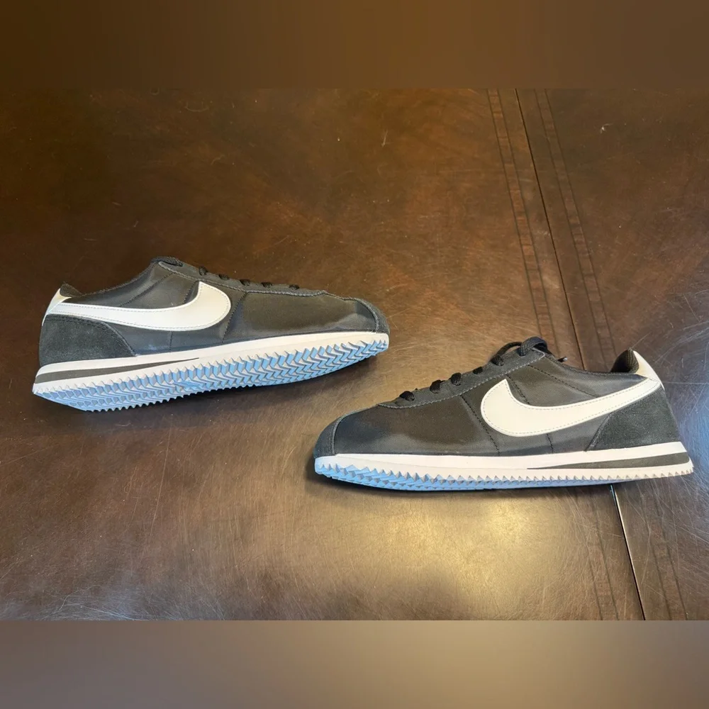 New Nike Cortez Black White Sneaker Shoes
